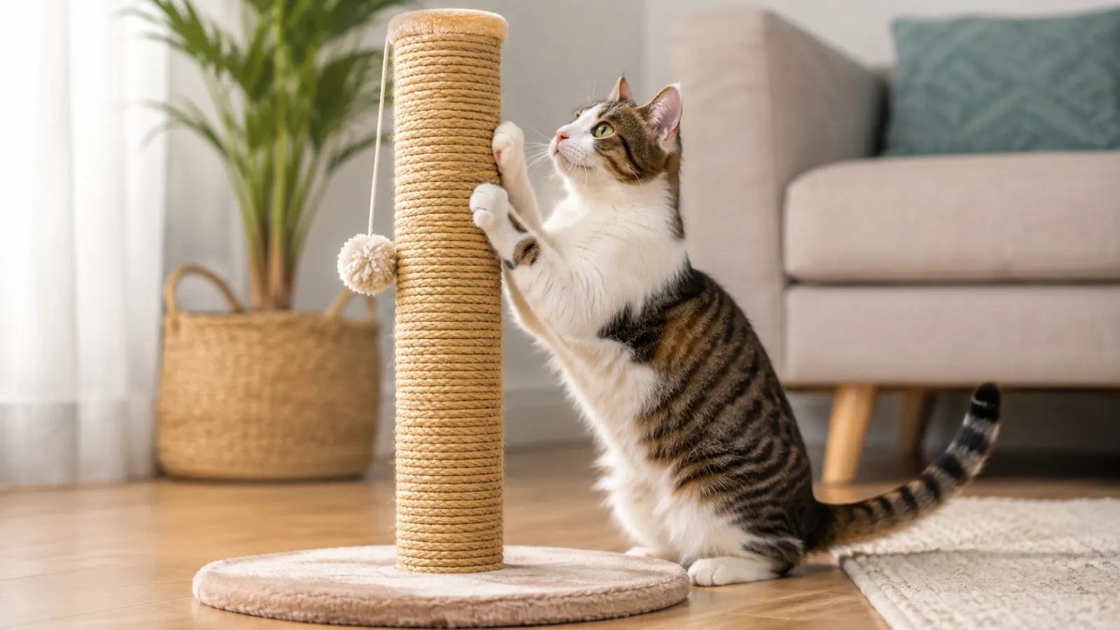 How to Teach Your Cat to Use a Scratching Post?