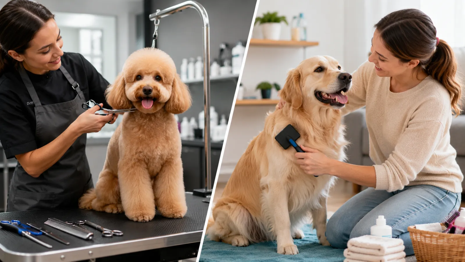 Professional Grooming vs Home Grooming