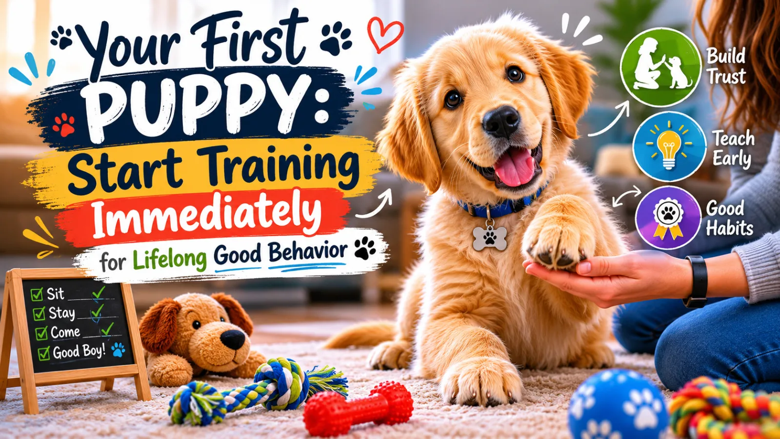 Your First Puppy: Start Training Immediately for Lifelong Good Behavior